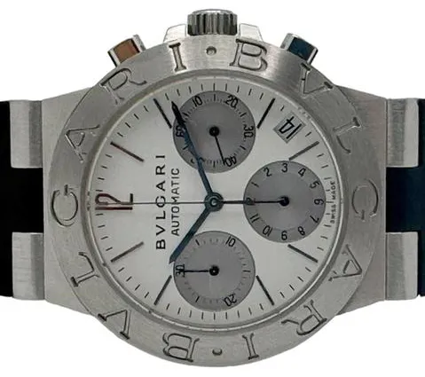 Bulgari Diagono CH 35 S 35mm Stainless steel White 5