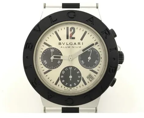 Bulgari Diagono AC 38 TA 38mm Aluminium White 1