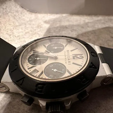 Bulgari Diagono AC 38 TA 38mm Aluminium White 6