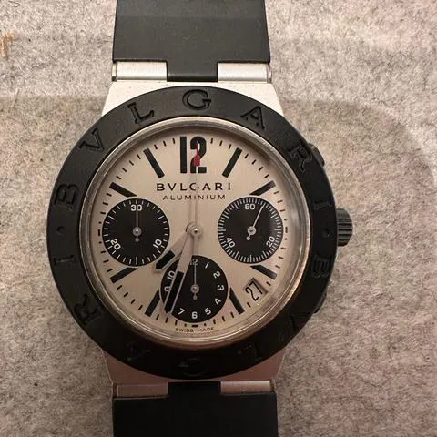 Bulgari Diagono AC 38 TA 38mm Aluminium White 7