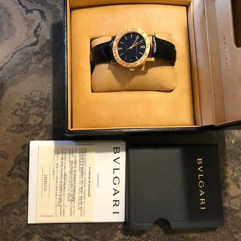 Bulgari Bulgari BB 33 GL 33mm Yellow gold Black