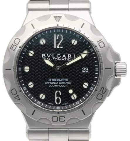 Bulgari Diagono DP42SDS Stainless steel Black