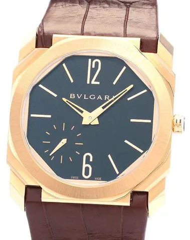 Bulgari Octo 103286 6.4mm Rose gold Black