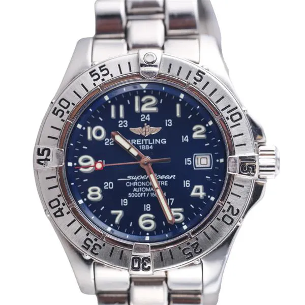 Breitling Superocean A17376 44mm Stainless steel Turquoise blue 1