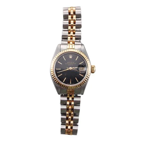 Rolex Datejust 6917 26mm 18k Gold and Stainless steel Black