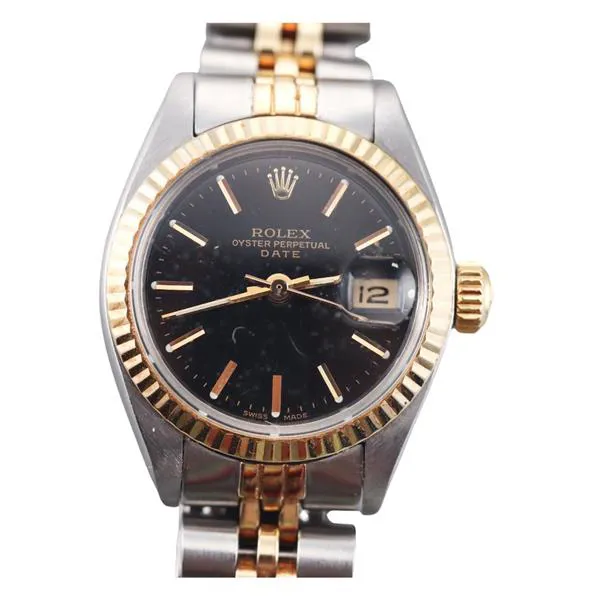 Rolex Datejust 6917 26mm 18k Gold and Stainless steel Black 1