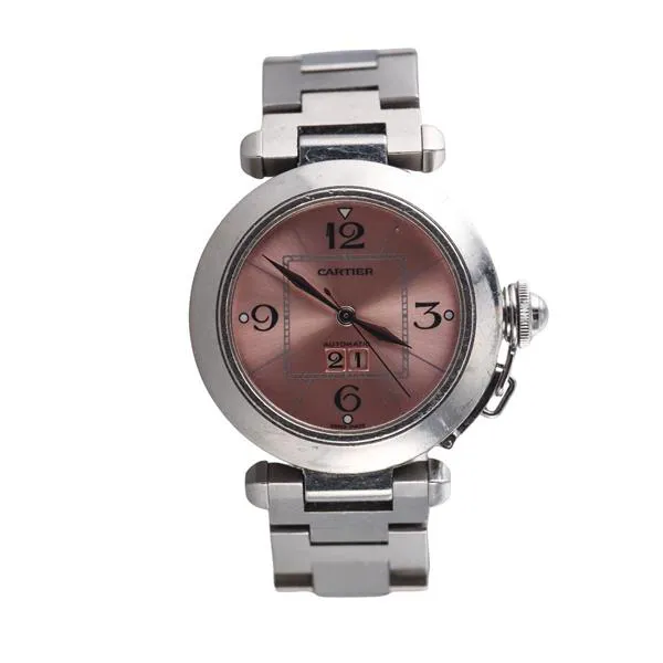 Cartier Pasha 2475 36mm Stainless steel Pink