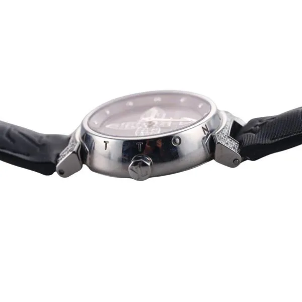 Louis Vuitton Tambour Q121F 28mm Stainless steel Metallic Grey 3