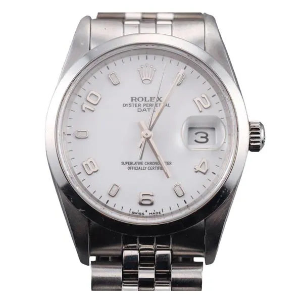 Rolex Oyster Perpetual Date 15200 34mm Stainless steel White 1