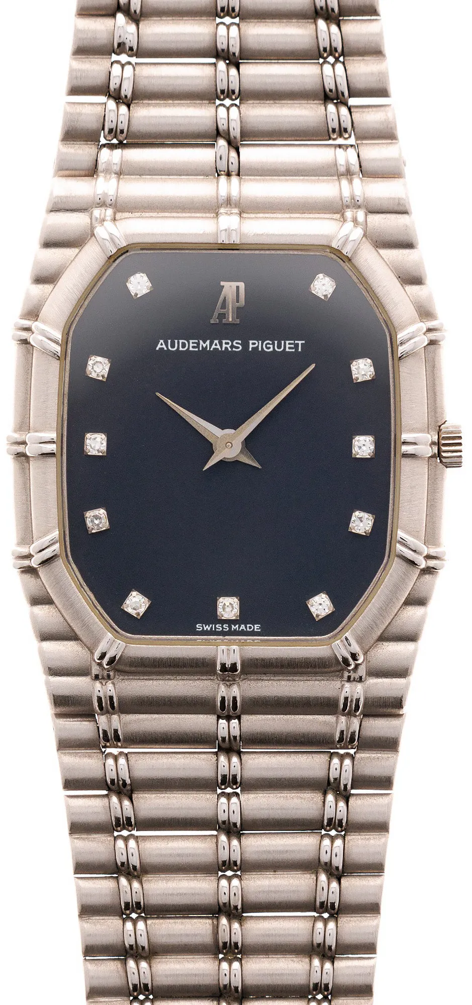 Audemars Piguet Bamboo 27mm  18k WG Blue and Diamond