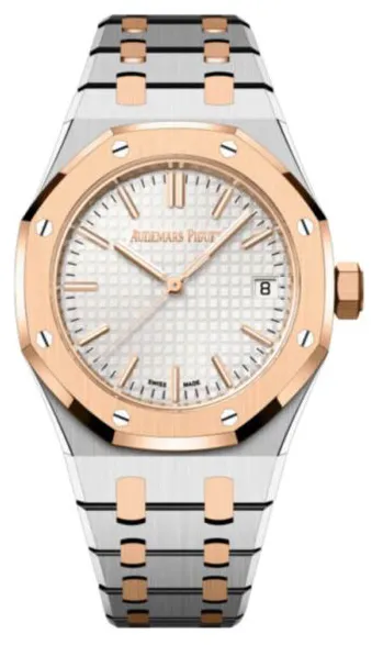 Audemars Piguet Royal Oak 15550SR.OO.1356SR.02 37mm Yellow gold and Stainless steel Silver