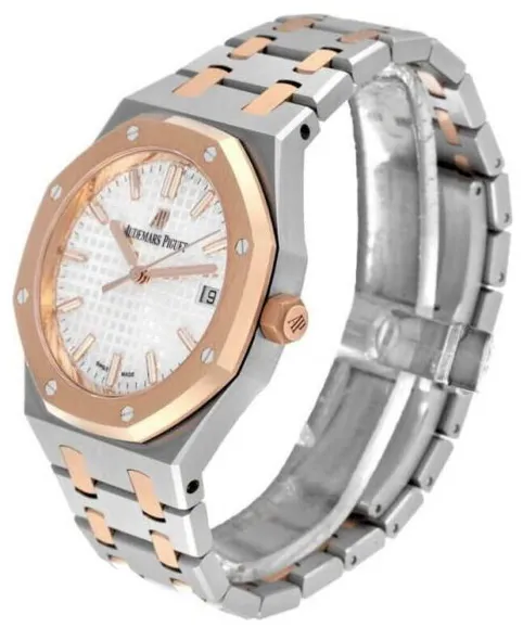 Audemars Piguet Royal Oak 15550SR.OO.1356SR.02 37mm Yellow gold and Stainless steel Silver 2