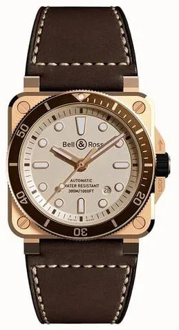 Bell & Ross Instruments BR0392-D-WH-BR/SCA 42mm Bronze White