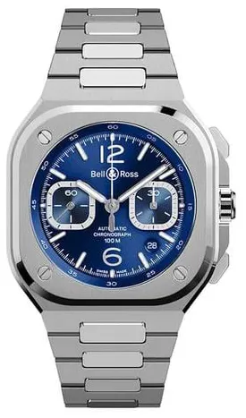 Bell & Ross Urban BR05C-BU-ST/SST 42mm Stainless steel Blue