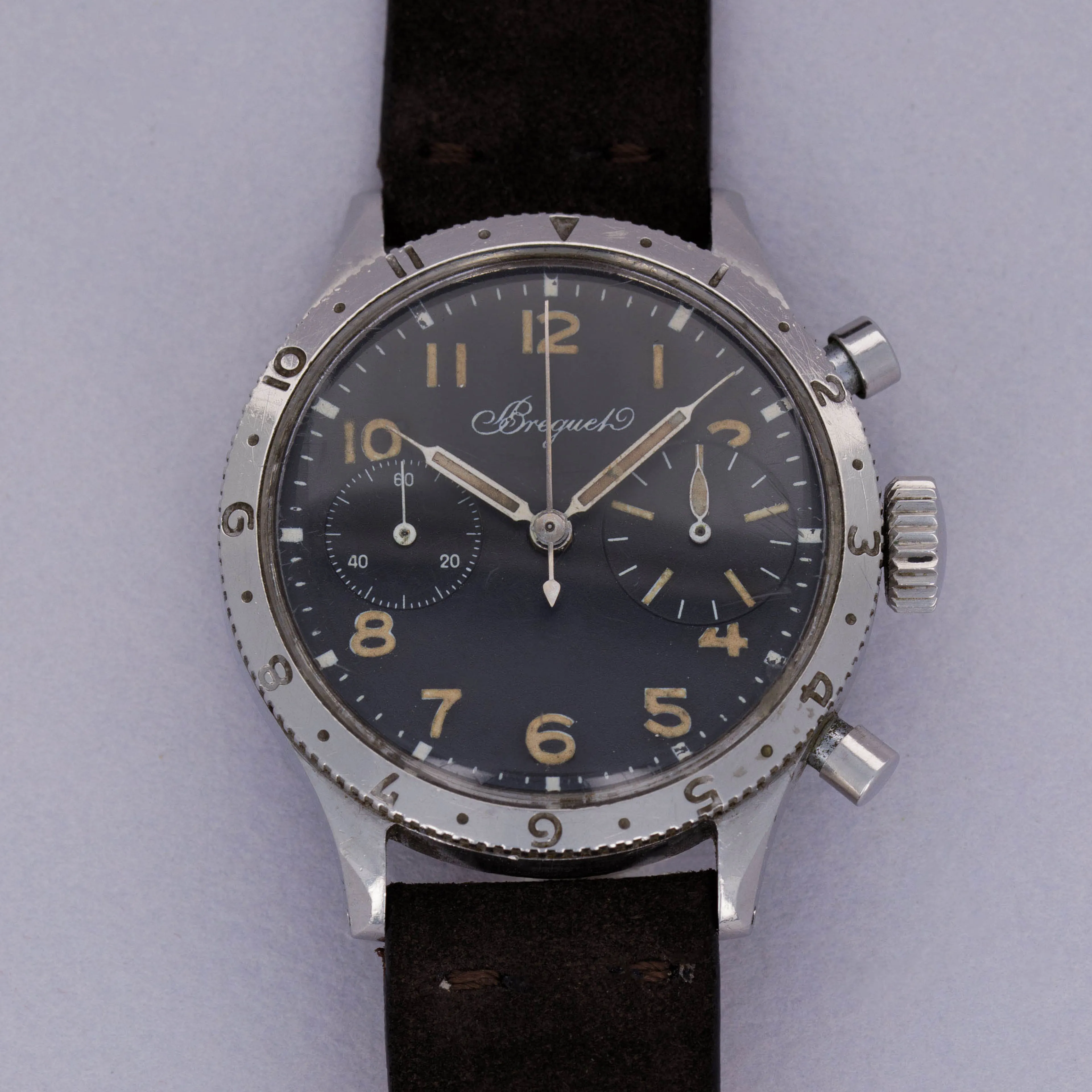 Breguet Type XX 38mm Stainless steel Black