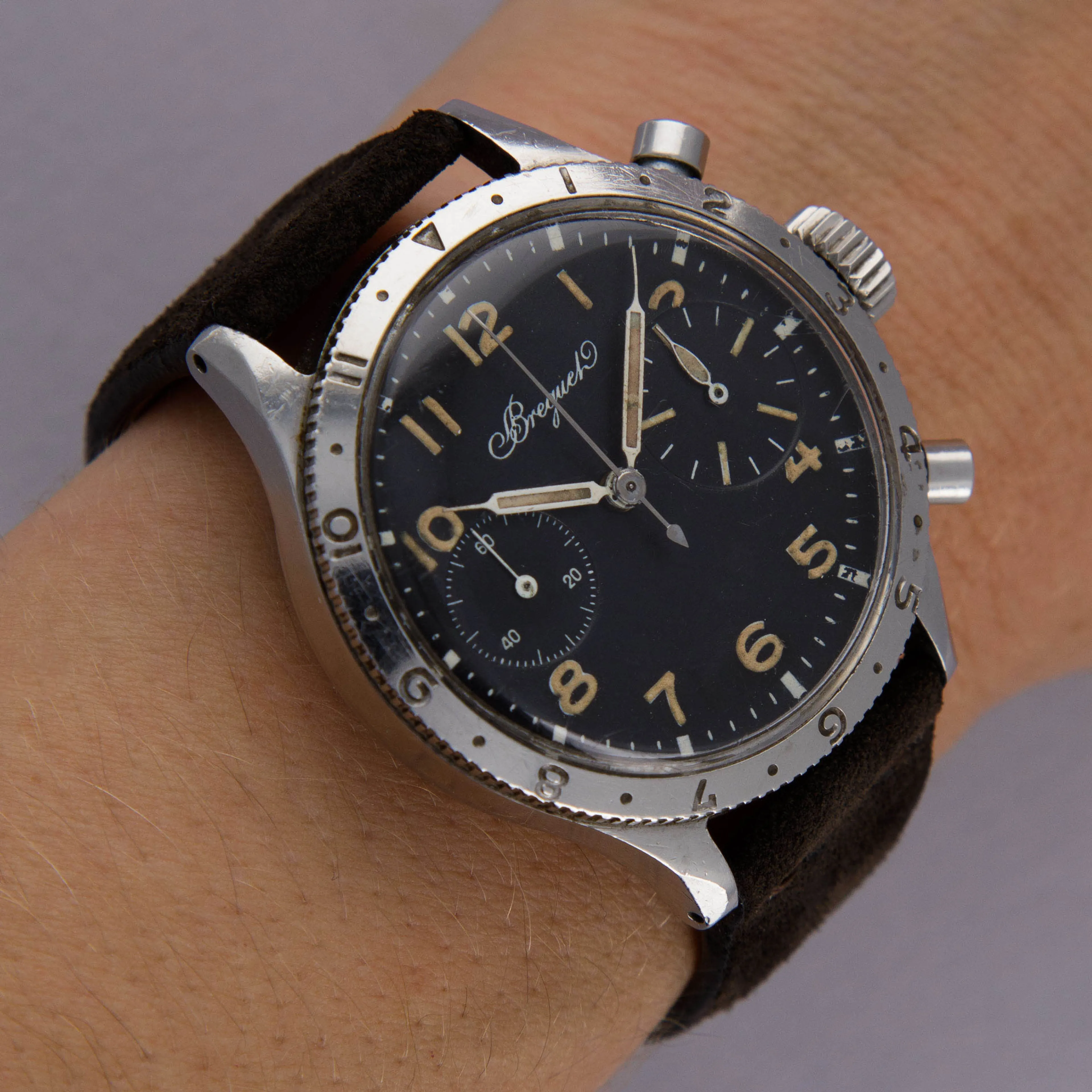 Breguet Type XX 38mm Stainless steel Black 13