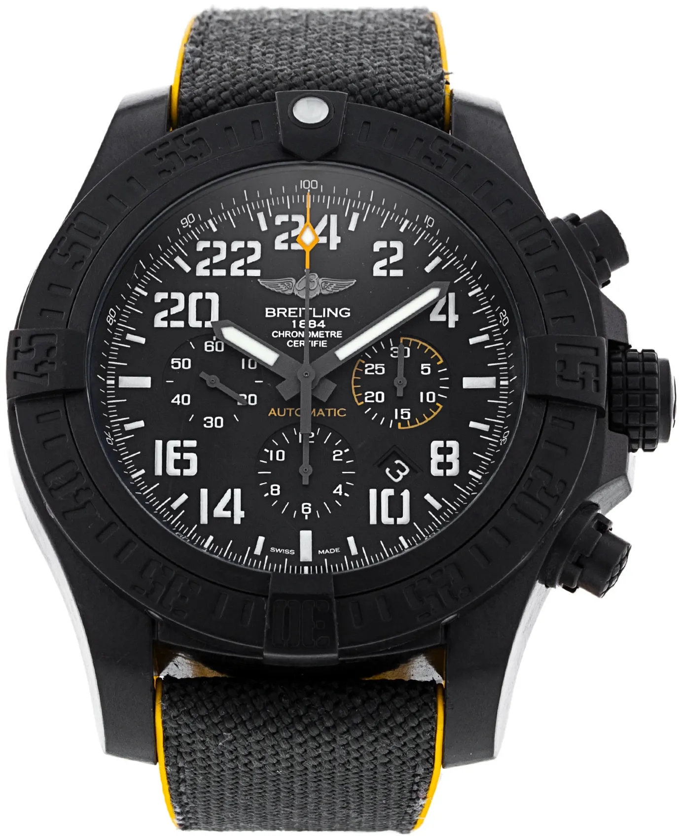 Breitling Avenger Hurricane XB1210 50mm Carbon fiber Black Arabic