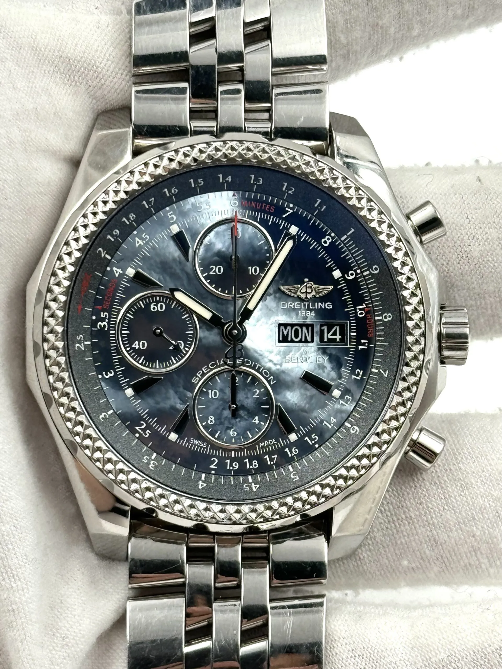 Breitling Bentley A13362 45mm Stainless steel Mother-of-pearl