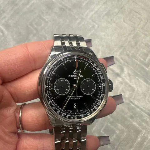 Breitling Premier AB0118221L1A1 42mm Stainless steel Green