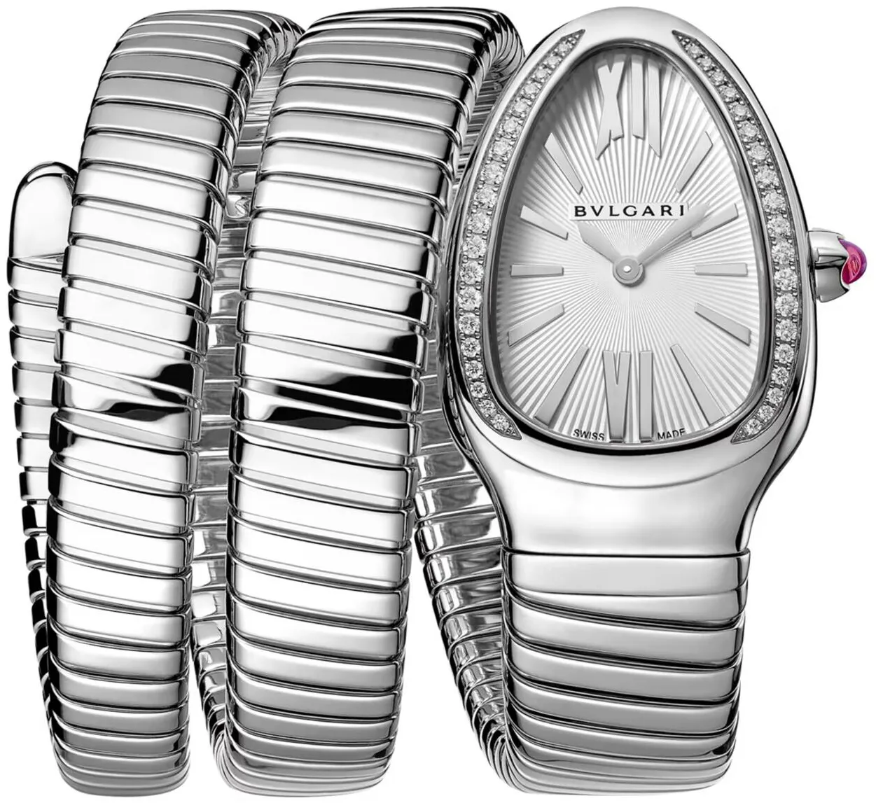 Bulgari Serpenti Tubogas 103819 35mm Stainless steel Silver