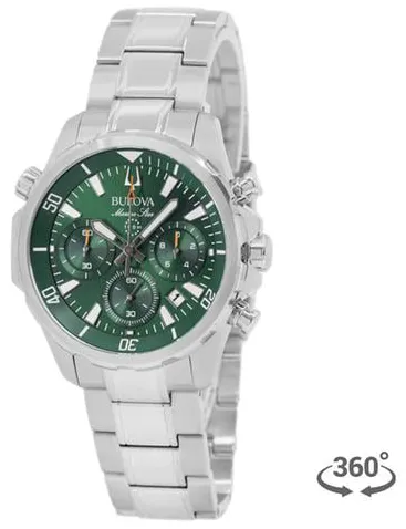 Bulova Marine Star 96B396 43mm Stainless steel Green