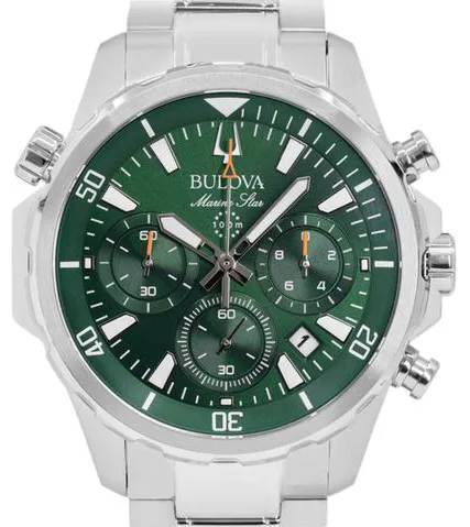 Bulova Marine Star 96B396 43mm Stainless steel Green 2