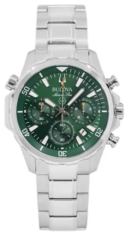 Bulova Marine Star 96B396 43mm Stainless steel Green 3