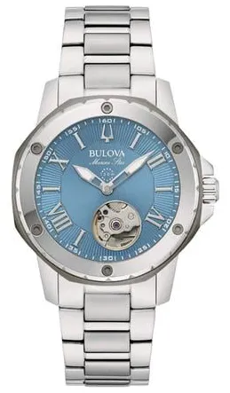 Bulova Marine Star 98L317 35mm Stainless steel Turquoise