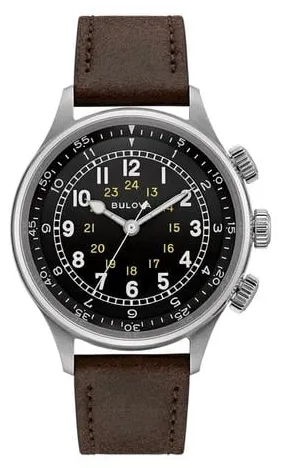 Bulova Military 96A245 42mm Stainless steel Black