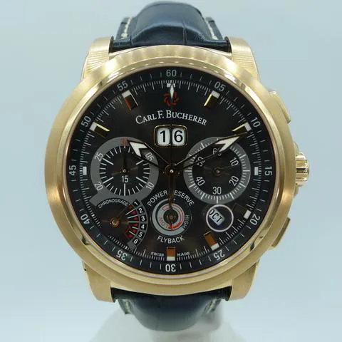 Carl F. Bucherer Patravi 44.5mm Rose gold Black