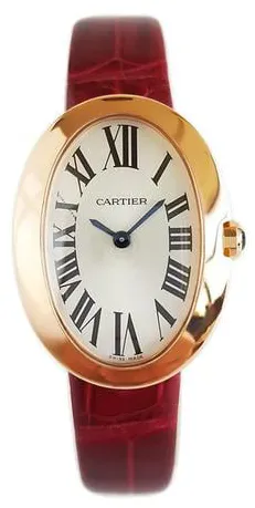 Cartier Baignoire Small Model W8000007 31.5mm Rose gold Silver