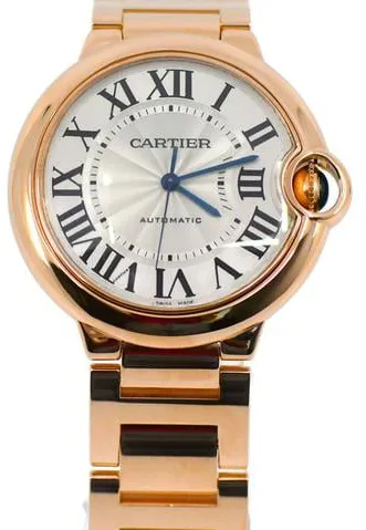 Cartier Ballon Bleu 36mm W69004Z2 36mm Rose gold Silver