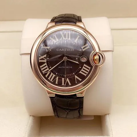 Cartier Ballon Bleu 42mm W6920037 42mm Rose gold Brown