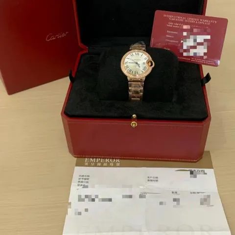 Cartier Ballon Bleu WJBB0036 33mm Rose gold Silver 1