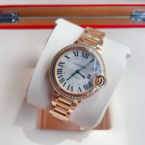 Cartier Ballon Bleu WJBB0036 33mm Rose gold Silver 4