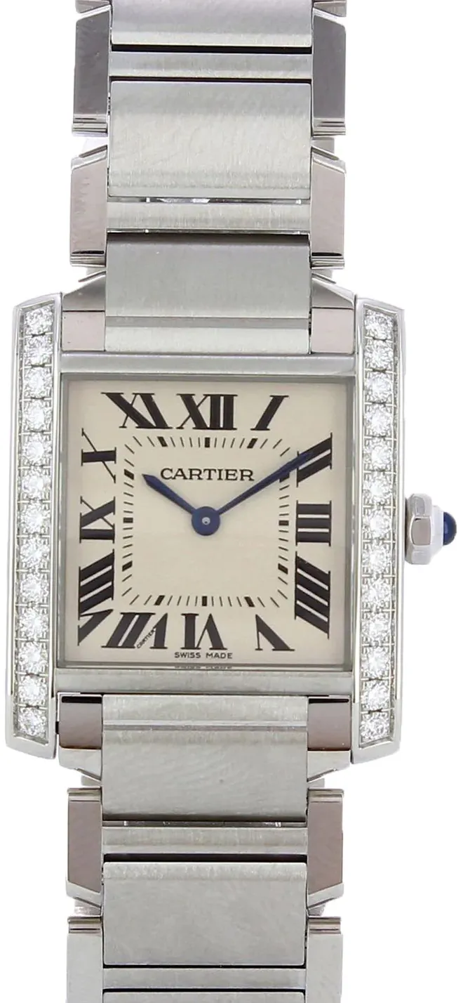 Cartier Cougar W4TA0009 30.5mm Stainless steel and Diamond Silver