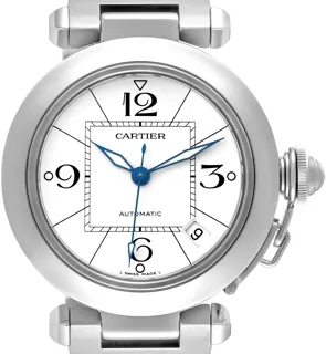 Cartier Pasha C W31074M7 Stainless steel White