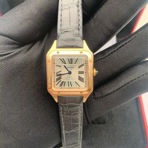 Cartier Santos Dumont WGSA0022 38mm Rose gold Silver