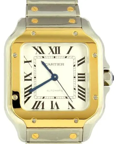 Cartier Santos W2SA0007 35mm Yellow gold and Stainless steel Silver