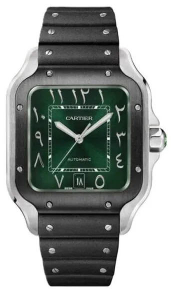 Cartier Santos WSSA0055 40mm Stainless steel Green