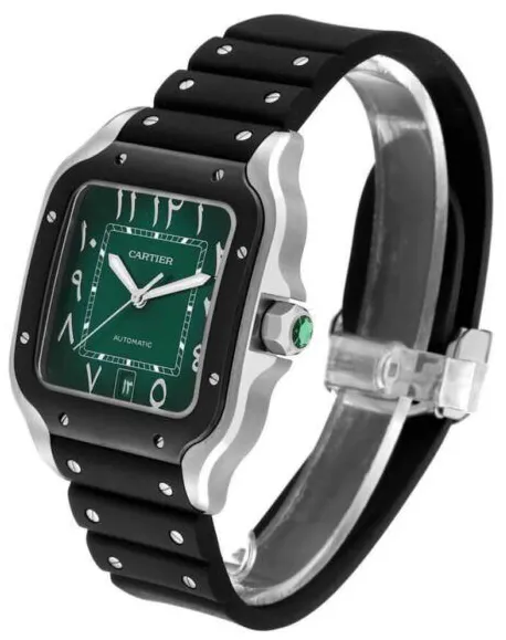 Cartier Santos WSSA0055 40mm Stainless steel Green 1