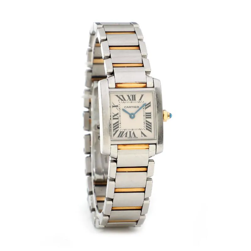 Cartier Tank Française 2384 20mm Yellow gold and Stainless steel