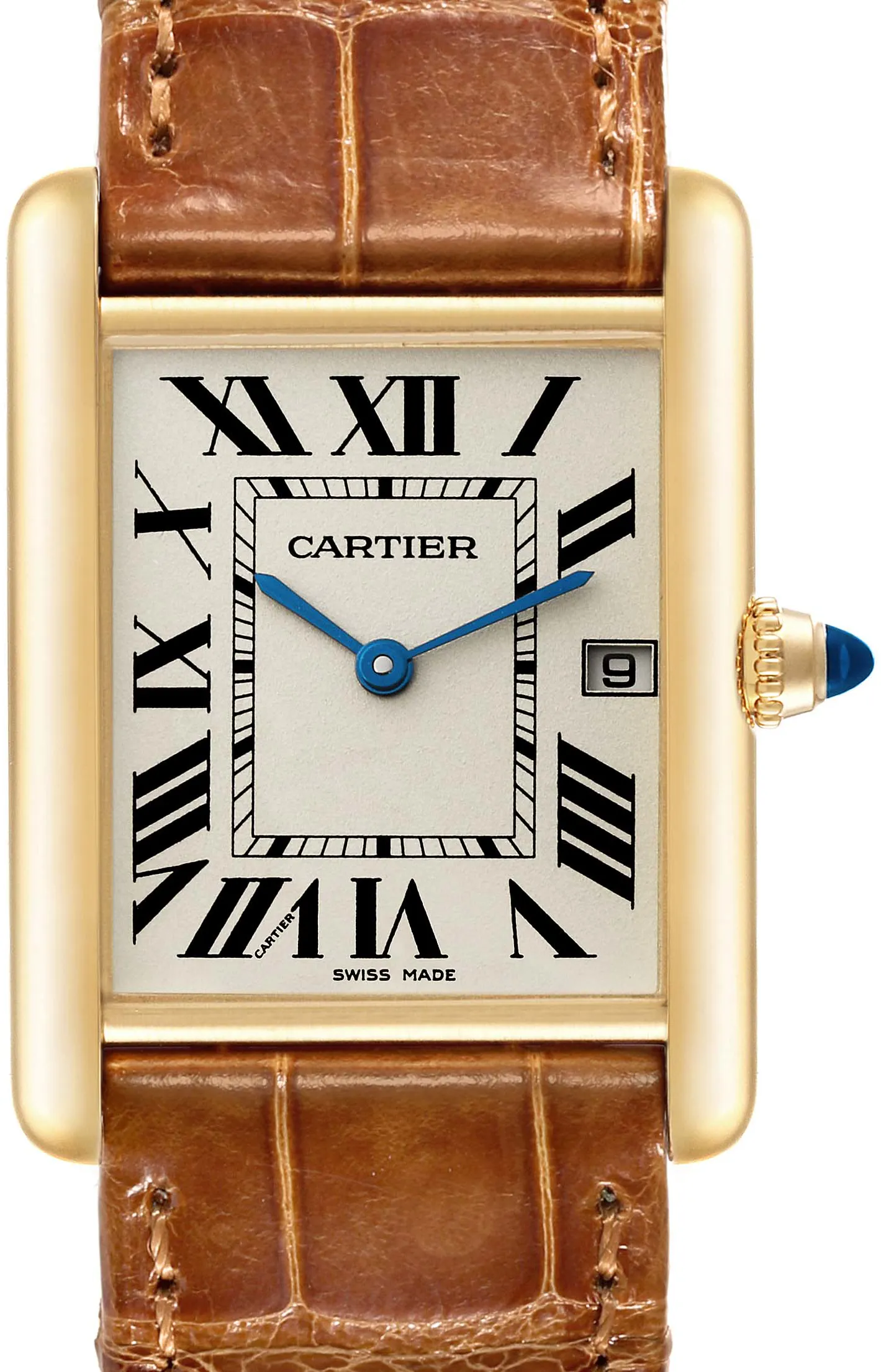 Cartier Tank Louis W1529756 25mm Yellow gold and 18k yellow gold Silver