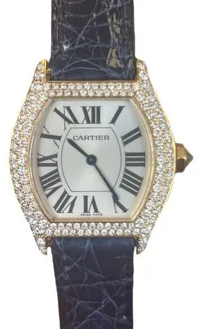 Cartier Tortue 2643 Yellow gold Silver