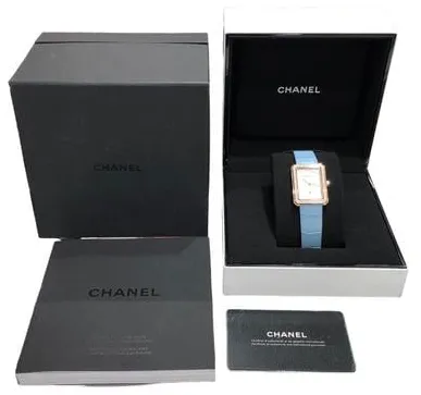 Chanel Boy-Friend H4469 23mm Yellow gold White 9