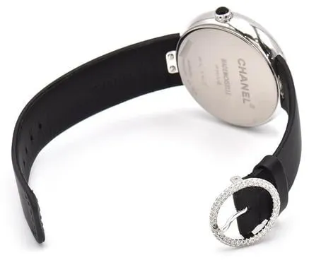 Chanel Mademoiselle H2928 37.5mm White gold Black 1