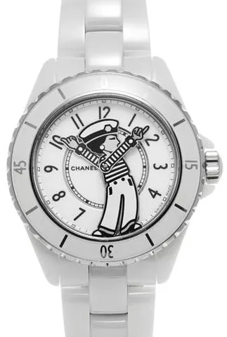 Chanel Mademoiselle H7481 38mm Ceramic White