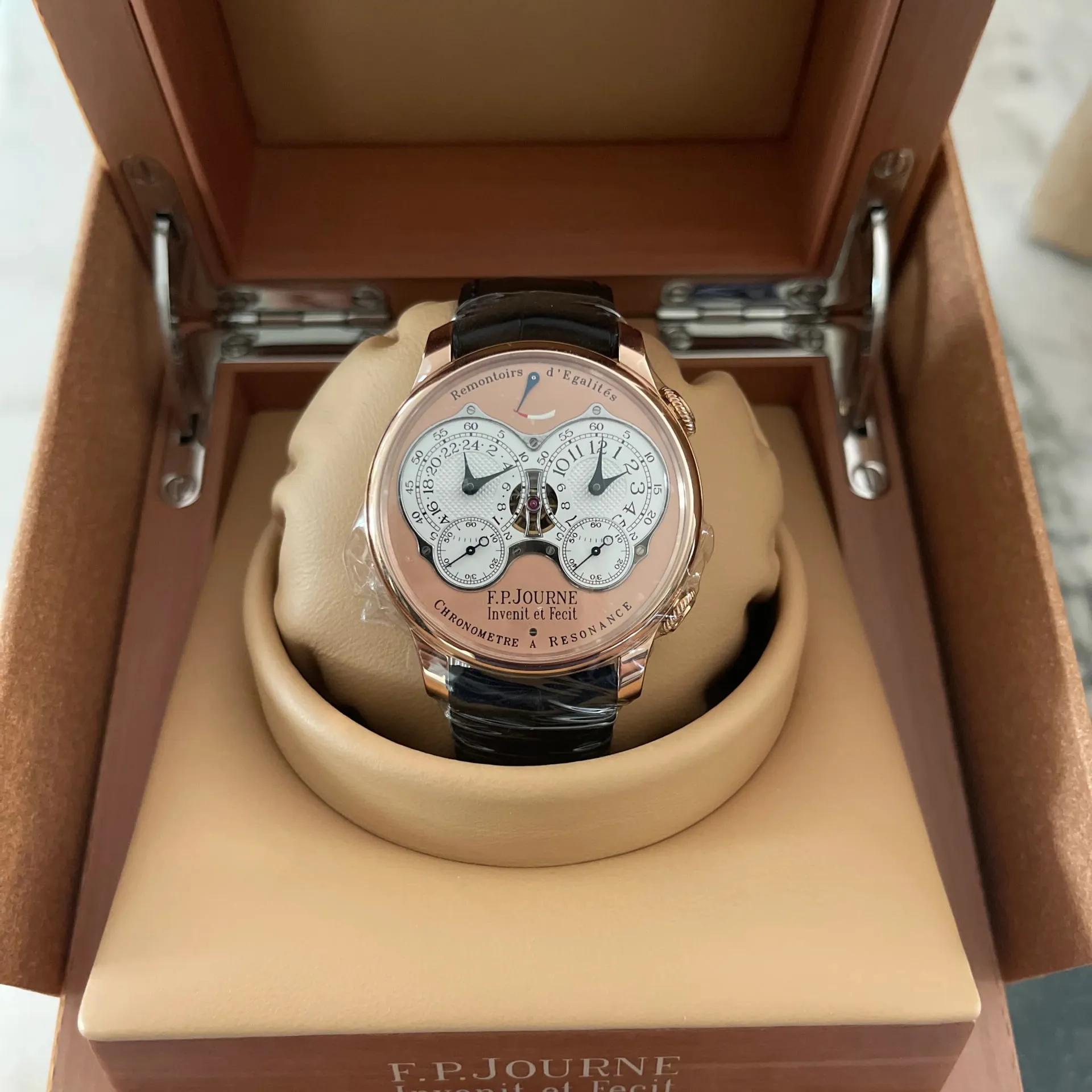 F.P. Journe Chronomètre à Résonance Chronometre a Resonance 40mm Rose gold Salmon 1