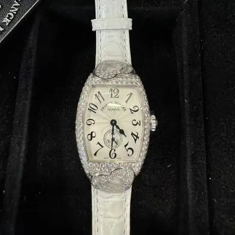 Franck Muller Cintree Curvex 1750 S6 HJ 25mm White gold Silver