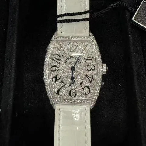 Franck Muller Cintree Curvex 7500 S6 D CD 29mm White gold Silver